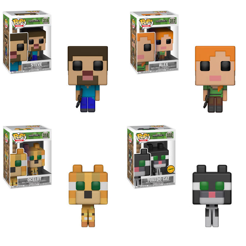 800x800 These Minecraft Low Res Pixelated Funko Pop!s Are Amazing Nerdist - Minecraft Cat Drawing
