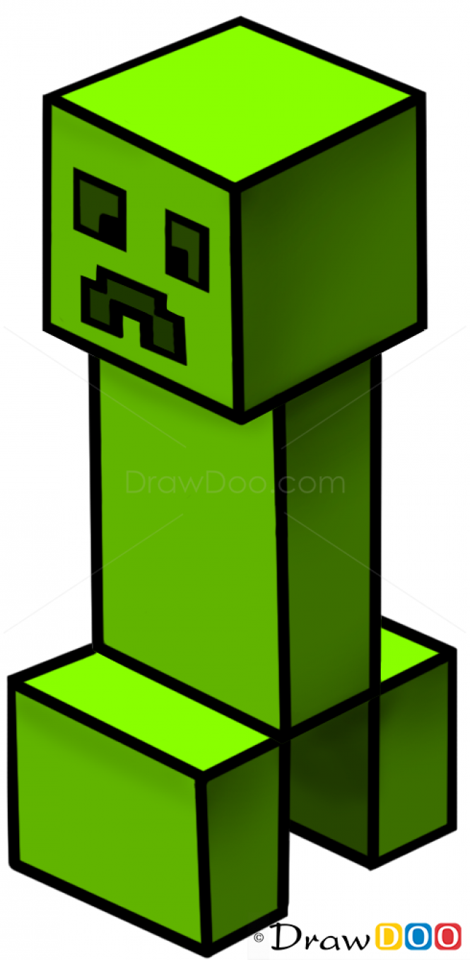 665x1357 how to draw creeper, minecraft pro paintings minecraft - Minecraft Creeper Drawing