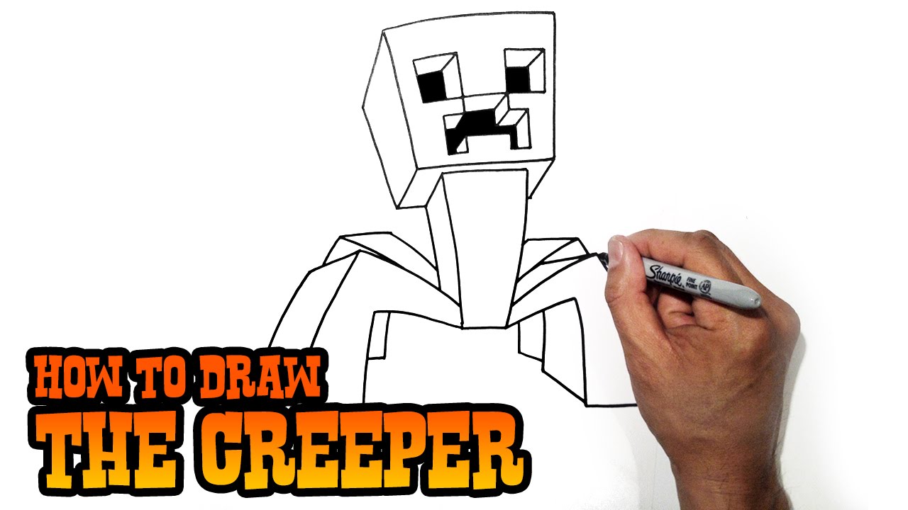 1280x720 How To Draw Minecraft Creeper - Minecraft Creeper Drawing