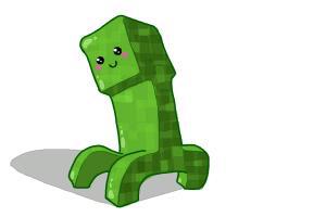 300x200 How To Draw A Chibi Minecraft Creeper - Minecraft Creeper Drawing