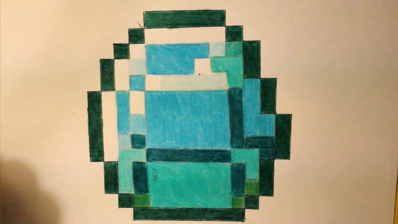 1280x720 how to draw minecraft diamond step - Minecraft Diamond Drawing
