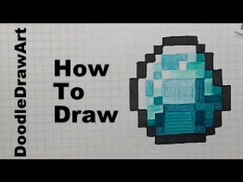 480x360 How To Draw A Minecraft Diamond - Minecraft Diamond Drawing