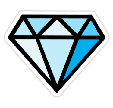 375x360 minecraft diamond sticker kit for octavia diamond vector - Minecraft Diamond Drawing