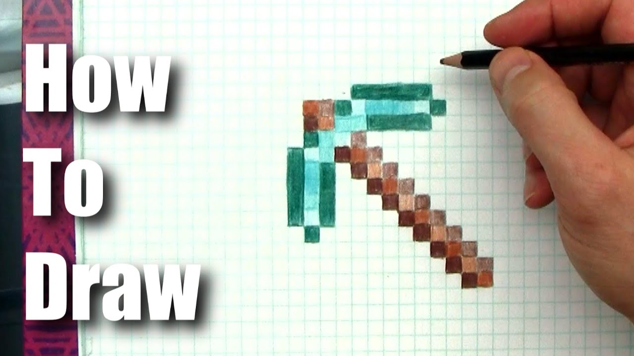 1280x720 How To Draw - Minecraft Diamond Drawing