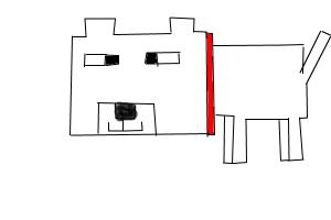 300x200 Minecraft Dog - Minecraft Dog Drawing
