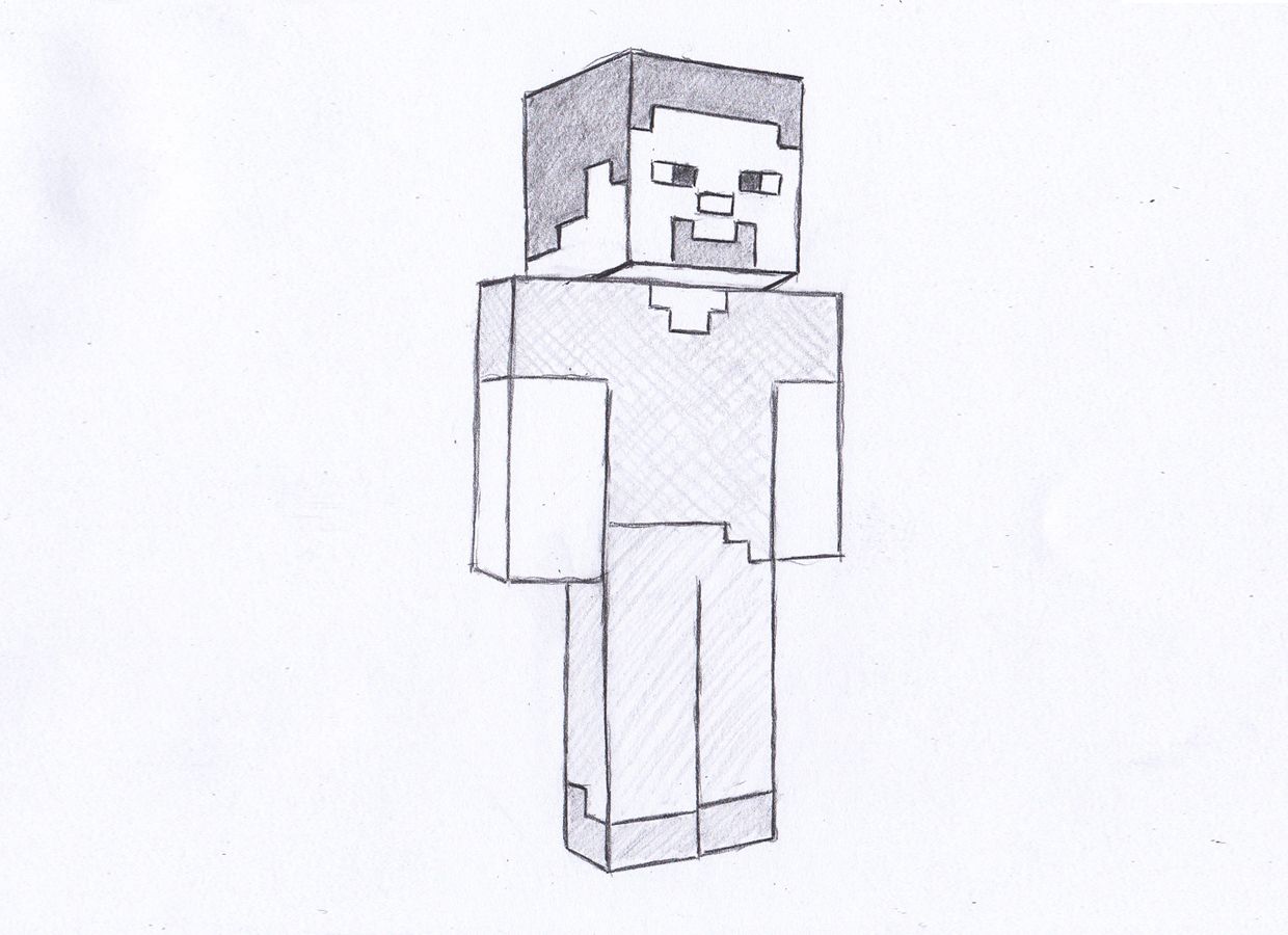 1240x900 how draw minecraft drawings minecraft minecraft drawings - Minecraft Drawing Games