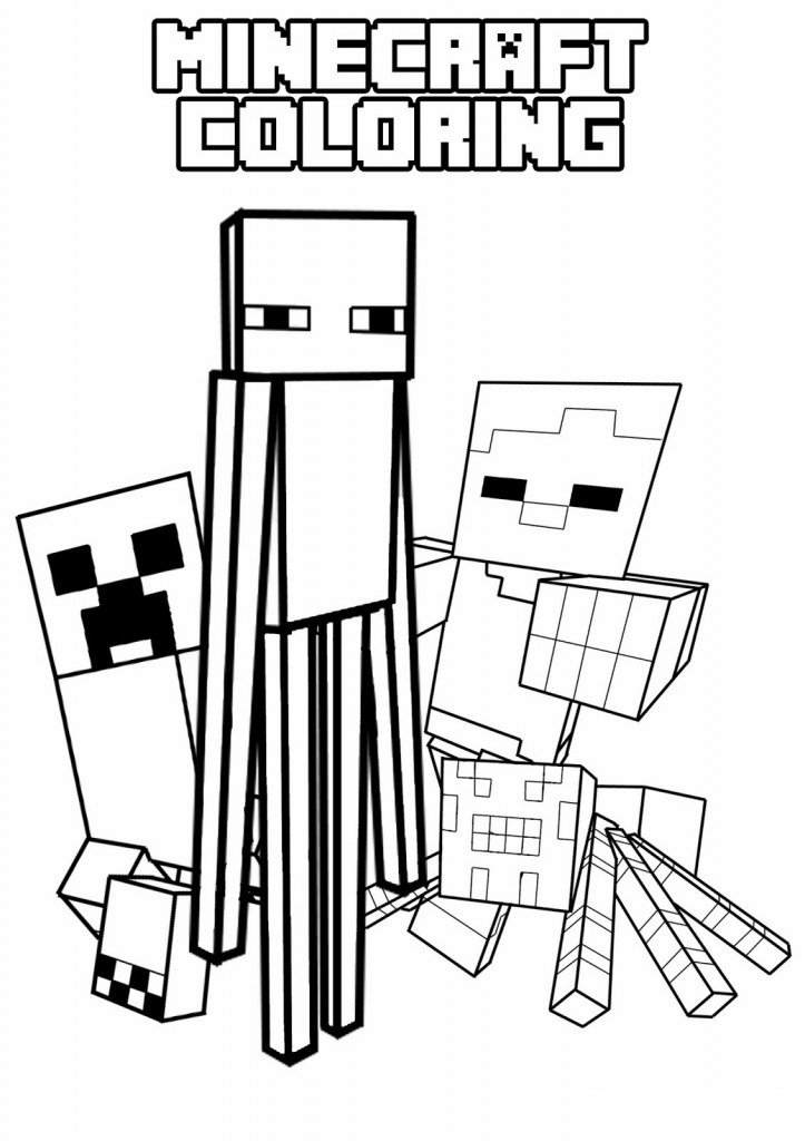723x1024 Minecraft Coloring Pages Printable Lego Wolf - Minecraft Drawing Online