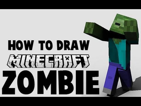 480x360 how to draw a minecraft zombie - Minecraft Drawing Zombie