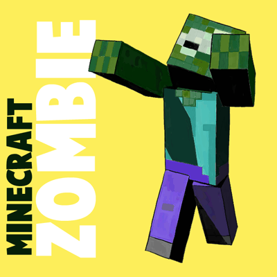 400x400 how to draw a minecraft zombie easy step - Minecraft Drawing Zombie