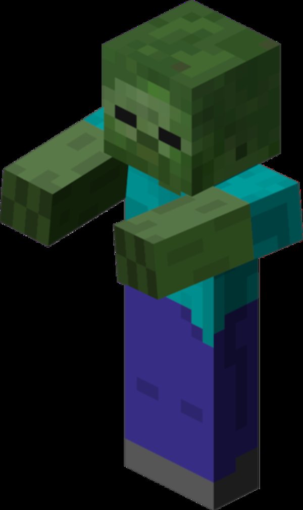 600x1007 minecraft zombie image gallery - Minecraft Drawing Zombie