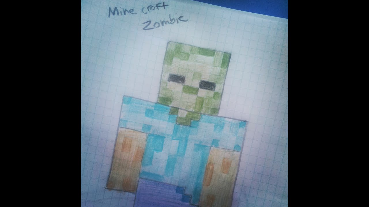1280x720 how to draw minecraft zombie - Minecraft Drawing Zombie
