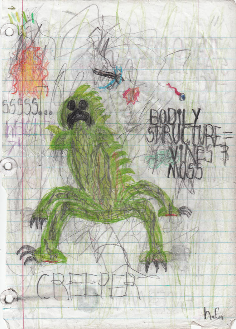757x1056 minecraft drawings creeper - Minecraft Drawings