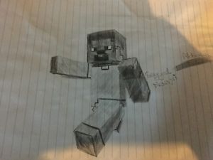 300x225 Steve Minecraft Pencil Drawings Ebay - Minecraft Drawings