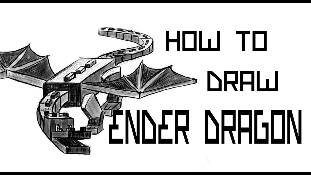 1280x720 Ep How To Draw The Ender Dragon - Minecraft Ender Dragon Drawing