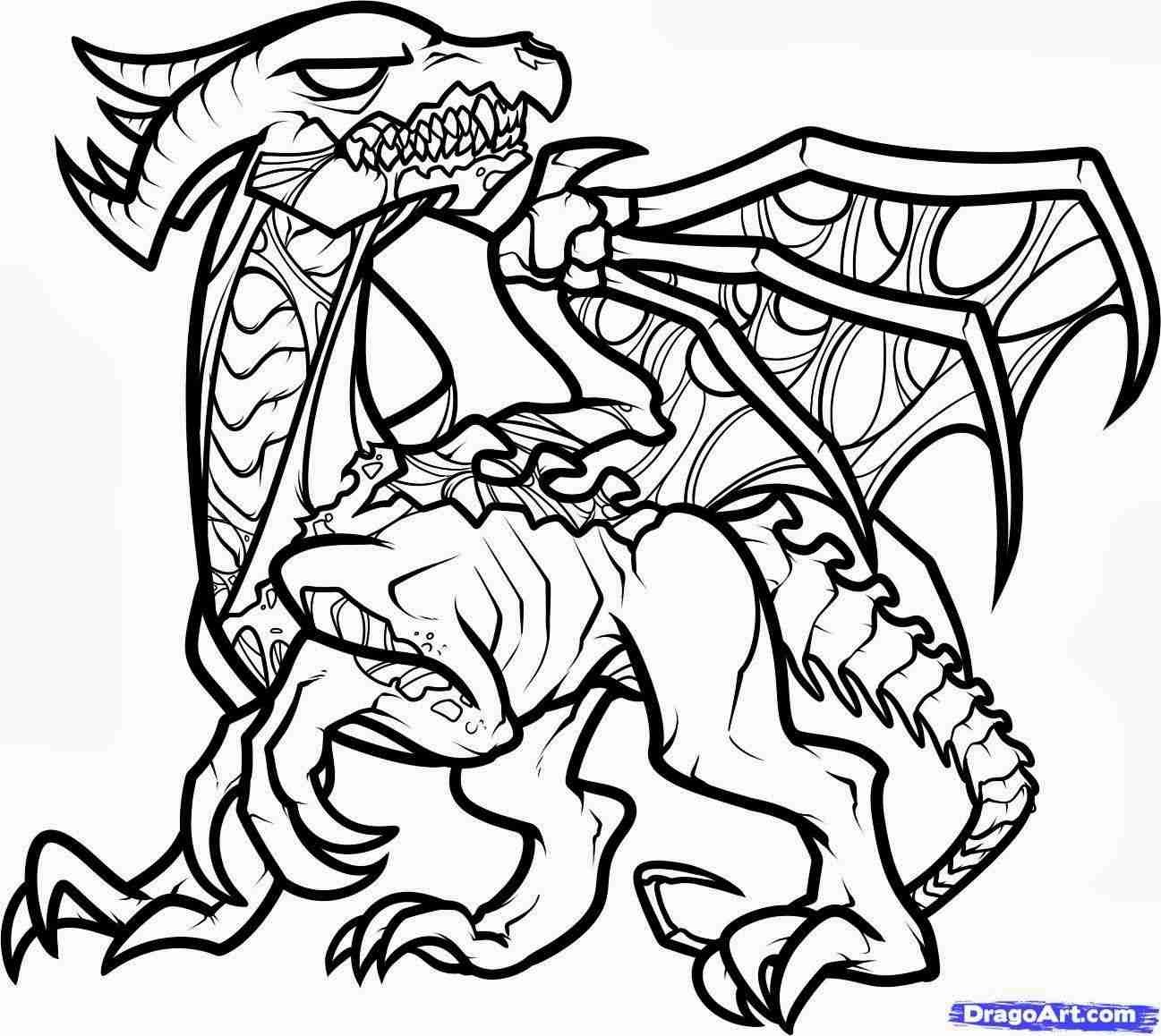 ender dragon minecraft coloring pages
