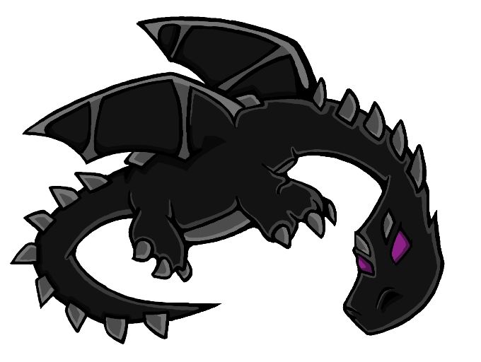 Minecraft Ender Dragon Drawing at PaintingValley.com | Explore ...