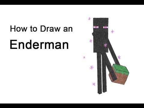 480x360 How To Draw An Enderman - Minecraft Enderman Drawing