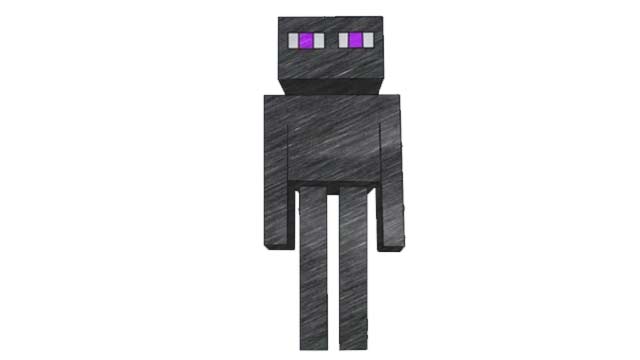 640x360 How To Draw Enderman - Minecraft Enderman Drawing