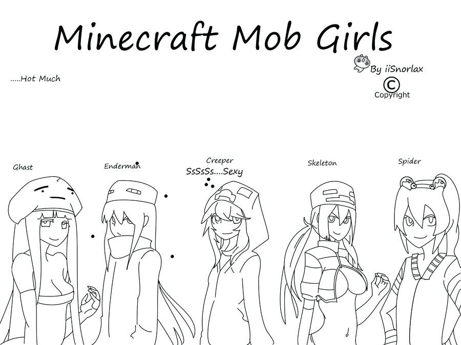 900x675 Minecraft Girl Coloring Pages Color - Minecraft Girl Drawing