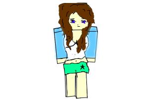 300x200 Minecraft Girl - Minecraft Girl Drawing