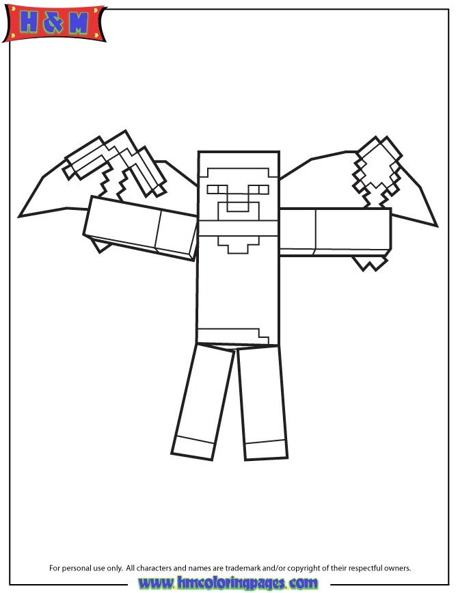 Minecraft Herobrine Drawing at PaintingValley.com | Explore collection