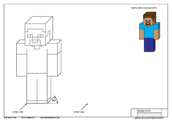 350x247 Draw Oblique And Isometric Minecraft - Minecraft Images Drawing