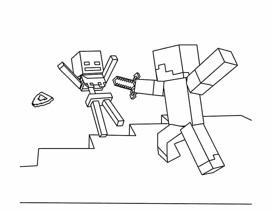 900x700 How To Draw A Minecraft Diamond Sword Step - Minecraft Images Drawing