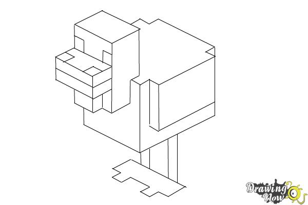 600x400 How To Draw Chickens From Minecraft - Minecraft Images Drawing
