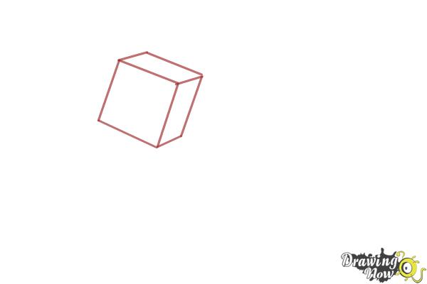 600x400 How To Draw A Mooshroom From Minecraft - Minecraft Logo Drawing