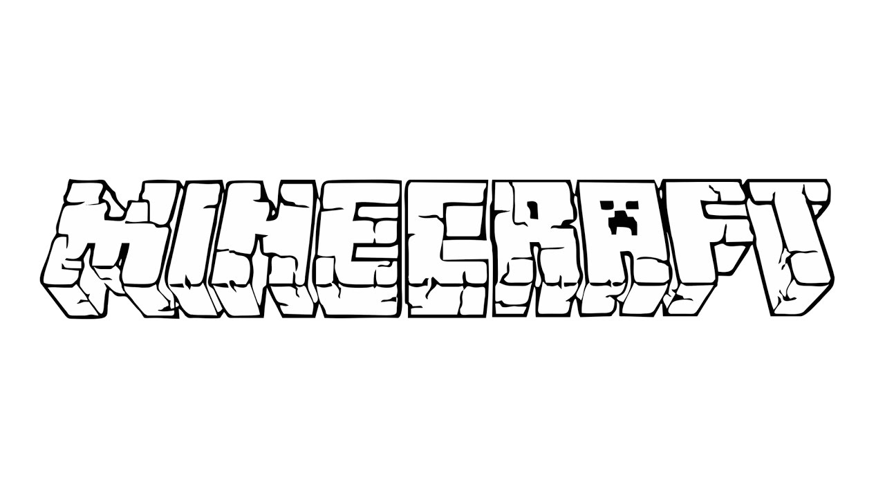Picture Of The Minecraft Logo Drawing IMAGESEE