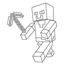 Minecraft Pickaxe Drawing at PaintingValley.com | Explore collection of