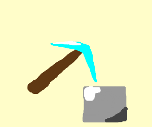 300x250 Minecraft Diamond Pickaxe Drawing - Minecraft Pickaxe Drawing