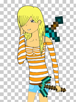 310x414 minecraft pickaxe drawing woman skin minecraft girl png clipart - Minecraft Pickaxe Drawing