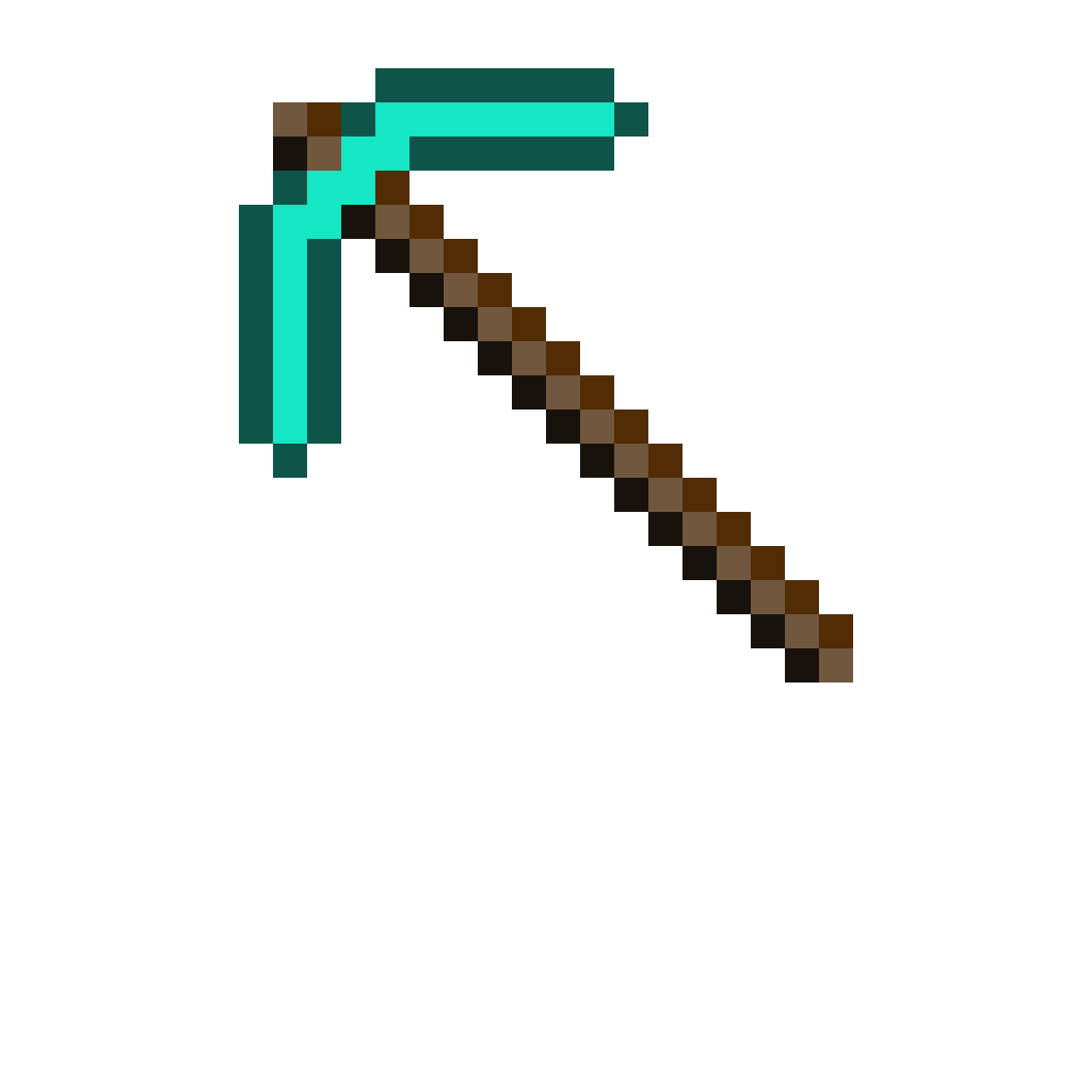 1184x1184 Pixilart - Minecraft Pickaxe Drawing