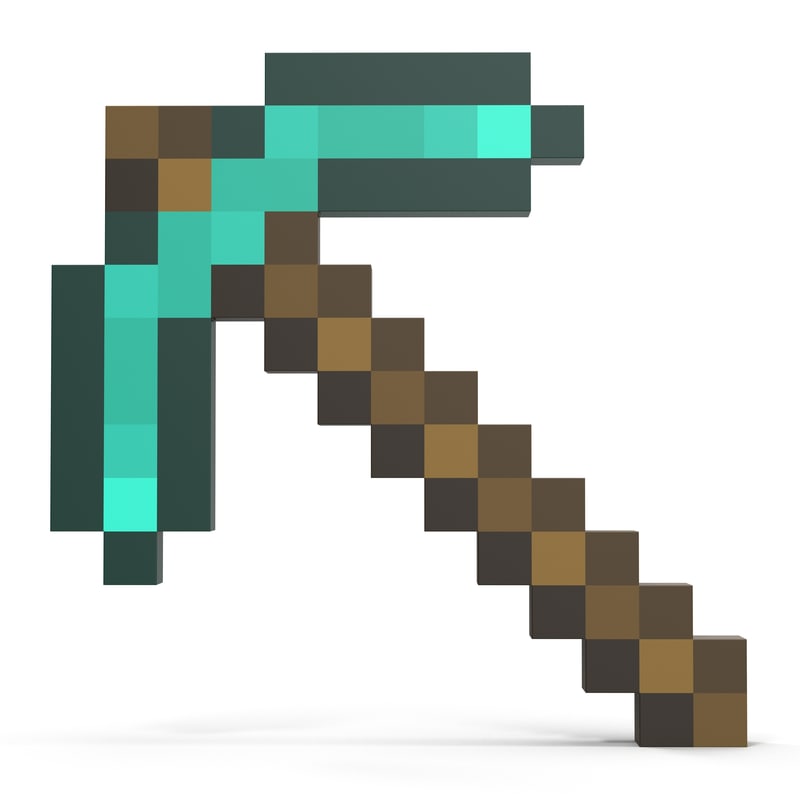 Minecraft Pickaxe Drawing at PaintingValley.com | Explore collection of ...