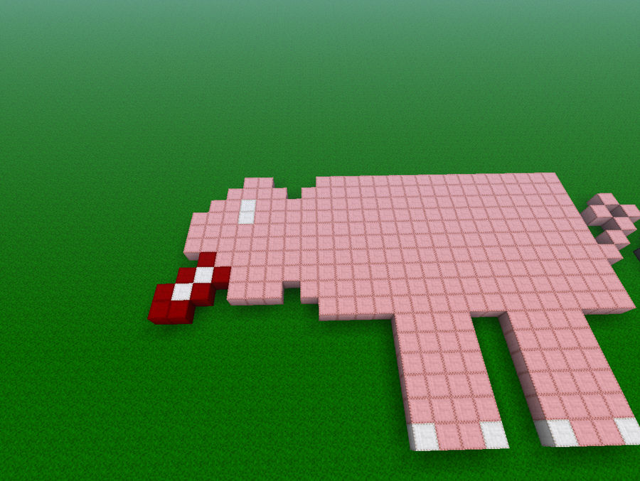 900x677 Minecraft Pig Drawing - Minecraft Pig Drawing