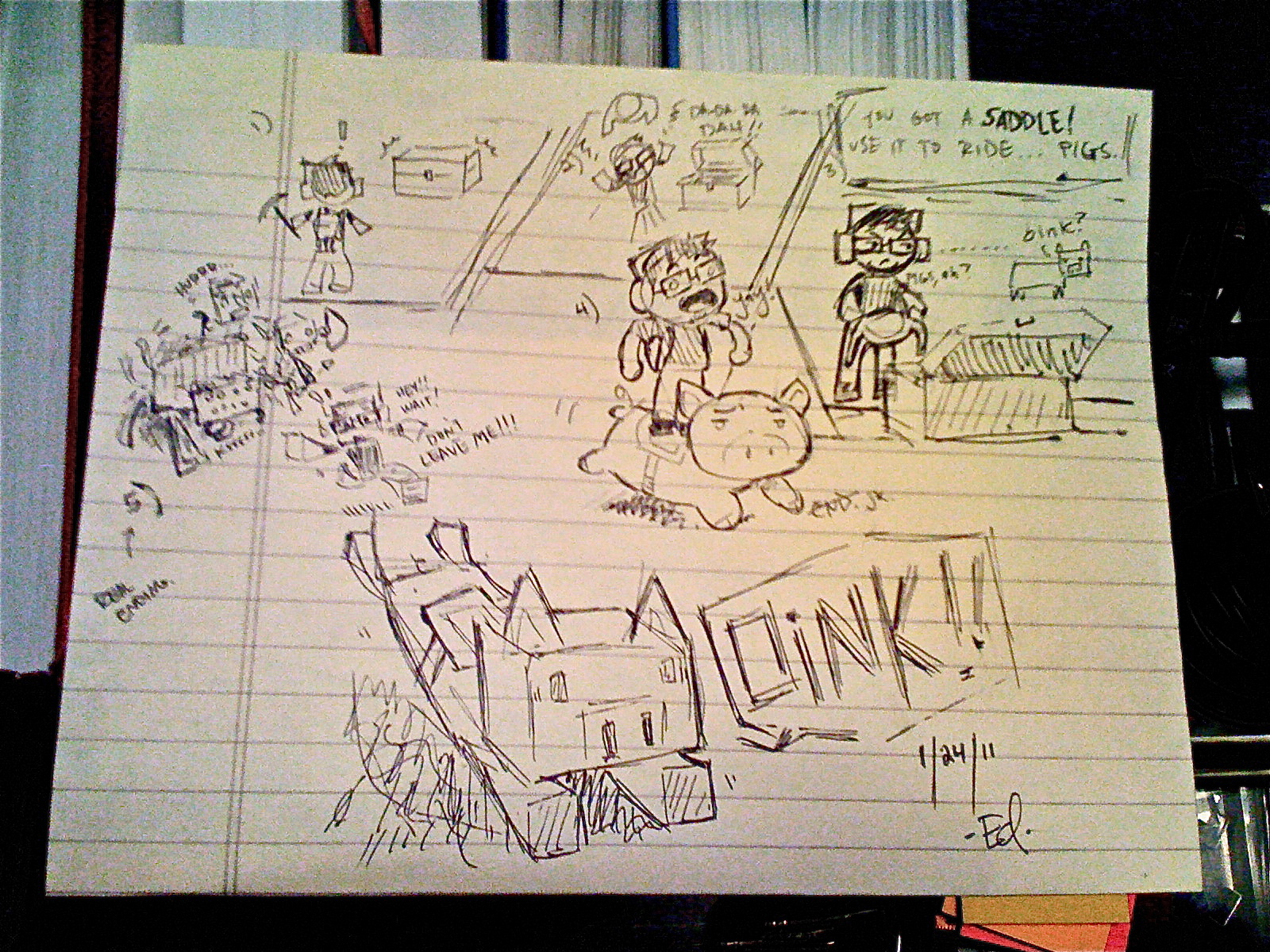 1600x1200 Pig Riding - Minecraft Pig Drawing