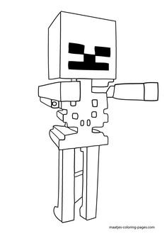 Minecraft Skeleton Drawing at PaintingValley.com | Explore collection