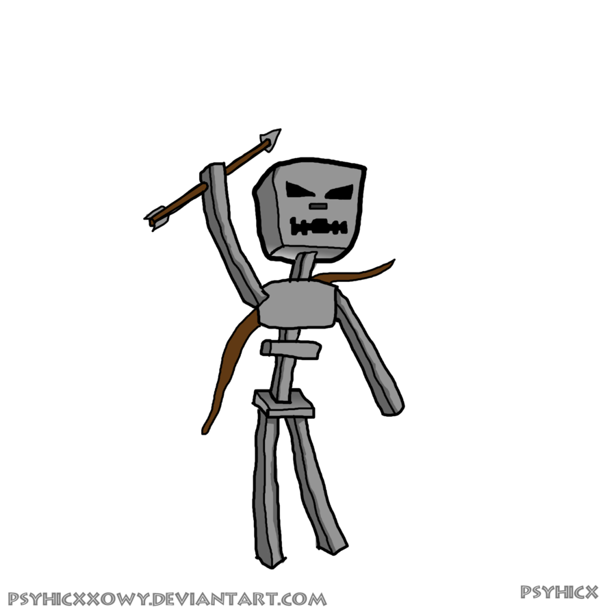 900x900 Minecraft Skeleton Drawing - Minecraft Skeleton Drawing