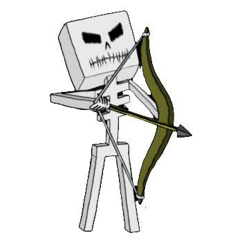 Minecraft Skeleton Drawing at PaintingValley.com | Explore collection ...