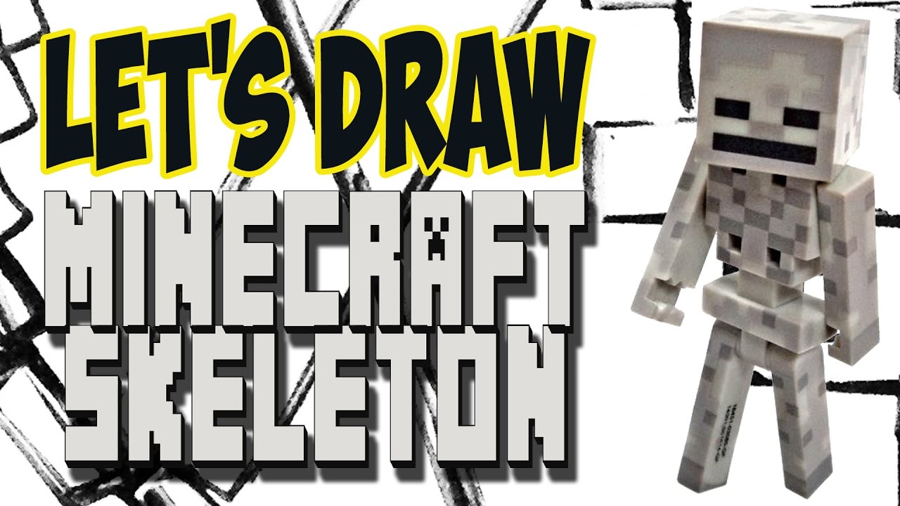 1280x720 Drawing A Skeleton From Minecraft - Minecraft Skeleton Drawing