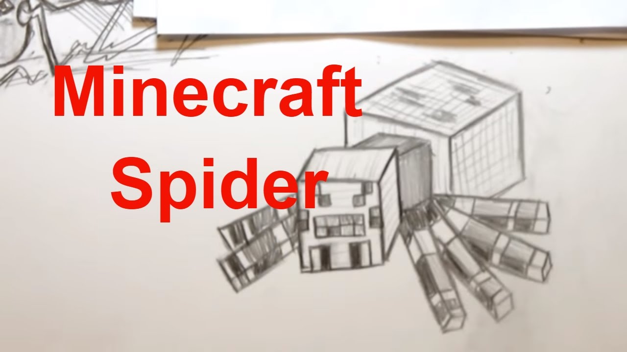 1280x720 How To Draw A Minecraft Spider And More - Minecraft Spider Drawing