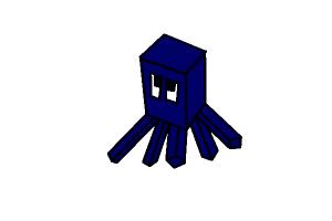 300x200 How To Draw A Minecraft Squid - Minecraft Squid Drawing