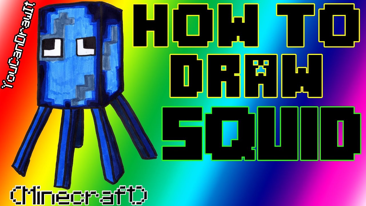 1280x720 How To Draw Squid From Minecraft Youcandrawit Hd - Minecraft Squid Drawing