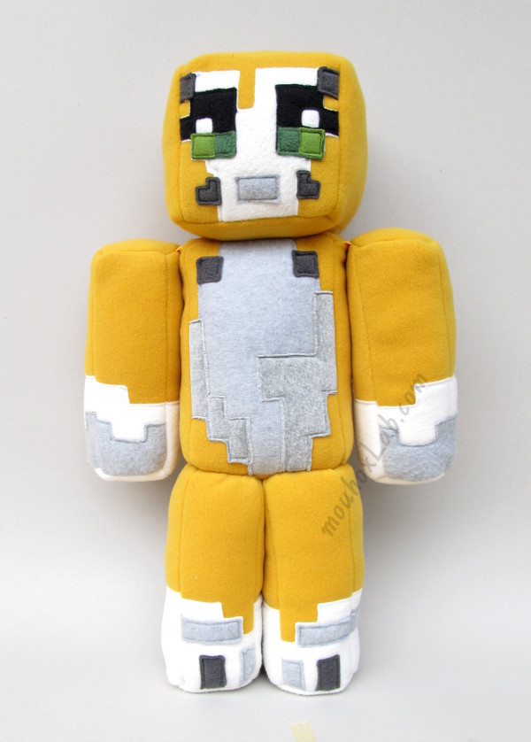 600x838 minecraft inspired handmade stampy cat plushie mouhoxlab - Minecraft Stampy Drawings