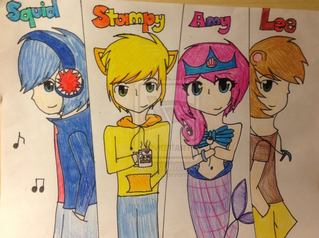 1121x837 this is stampy and his slaves duck tape cell phones - Minecraft Stampy Drawings