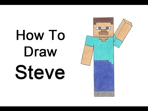 480x360 How To Draw Steve From Minecraft - Minecraft Steve Drawing