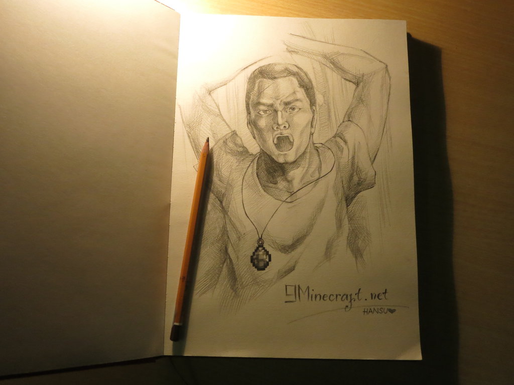 1024x768 Minecraft Drawing - Minecraft Steve Drawing