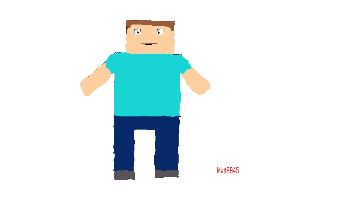 1218x682 steve drawing minecraft blog - Minecraft Steve Drawing