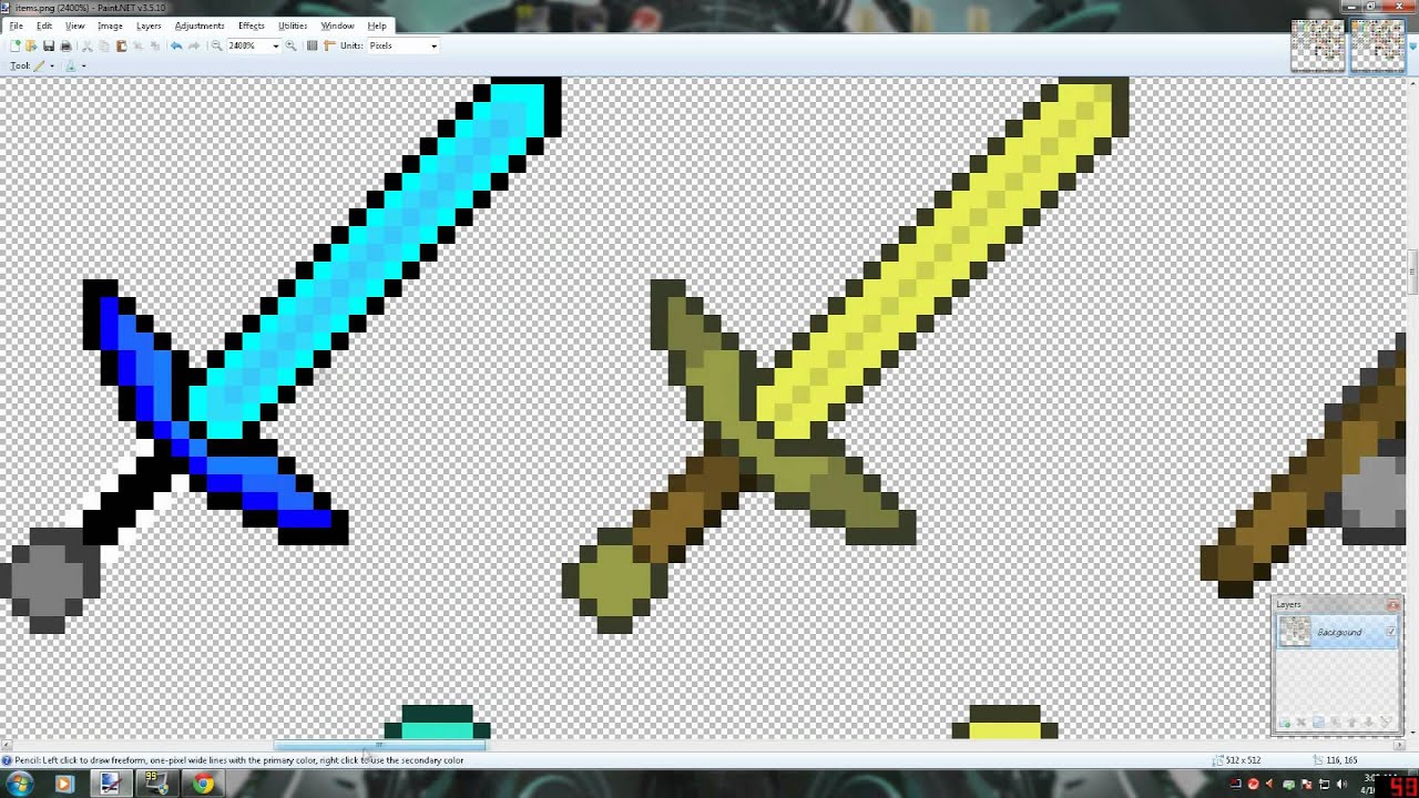 1280x720 minecraft sword texture speed drawing - Minecraft Sword Drawing
